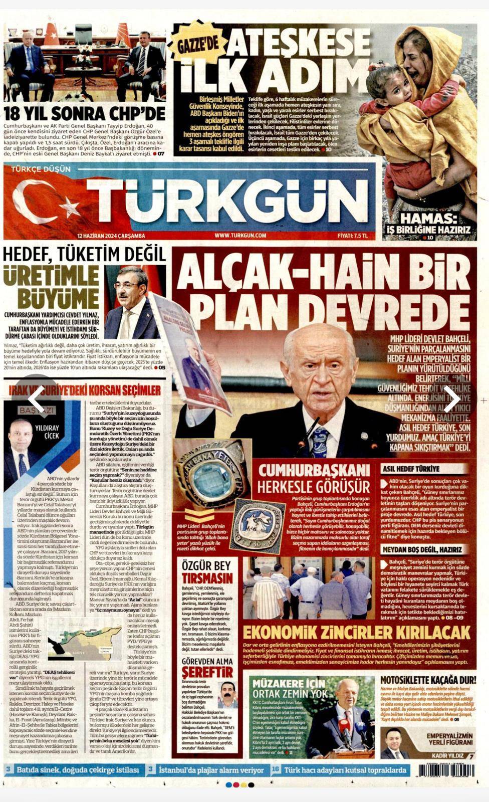 Sabah, Hürriyet, Yeni Şafak ve MHP'ye Yakın Gazete Özel-Erdoğan Görüşmesini Böyle Gördü! 6